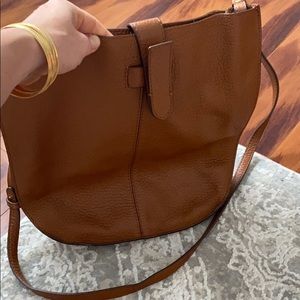 Banana Republic Brown leather boho cross bag